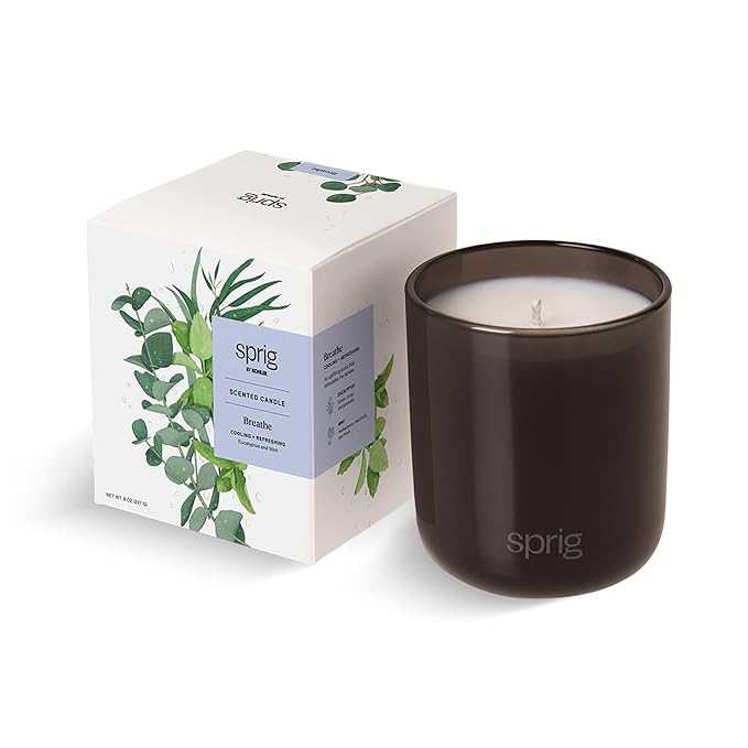 Sprig by Kohler Scented Candle, Breathe, 8 oz